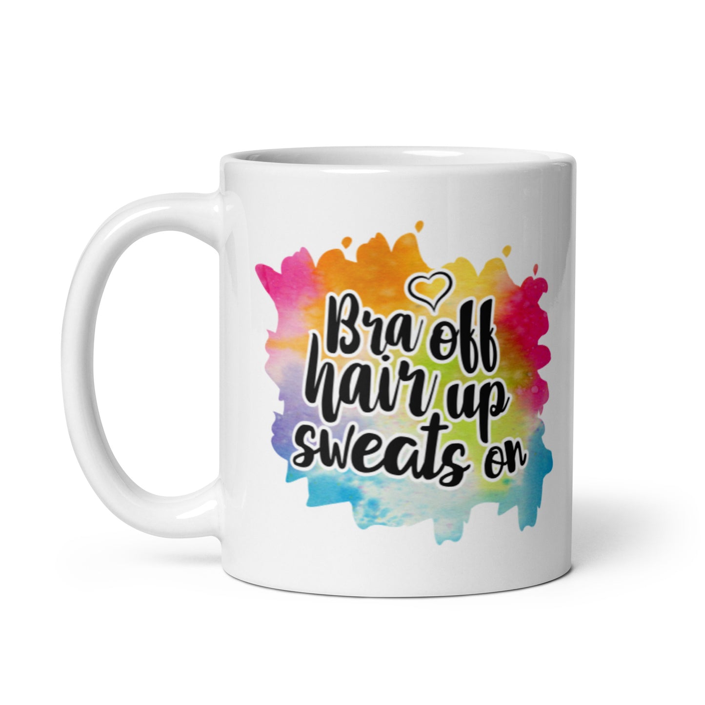 Bra Off White glossy mug
