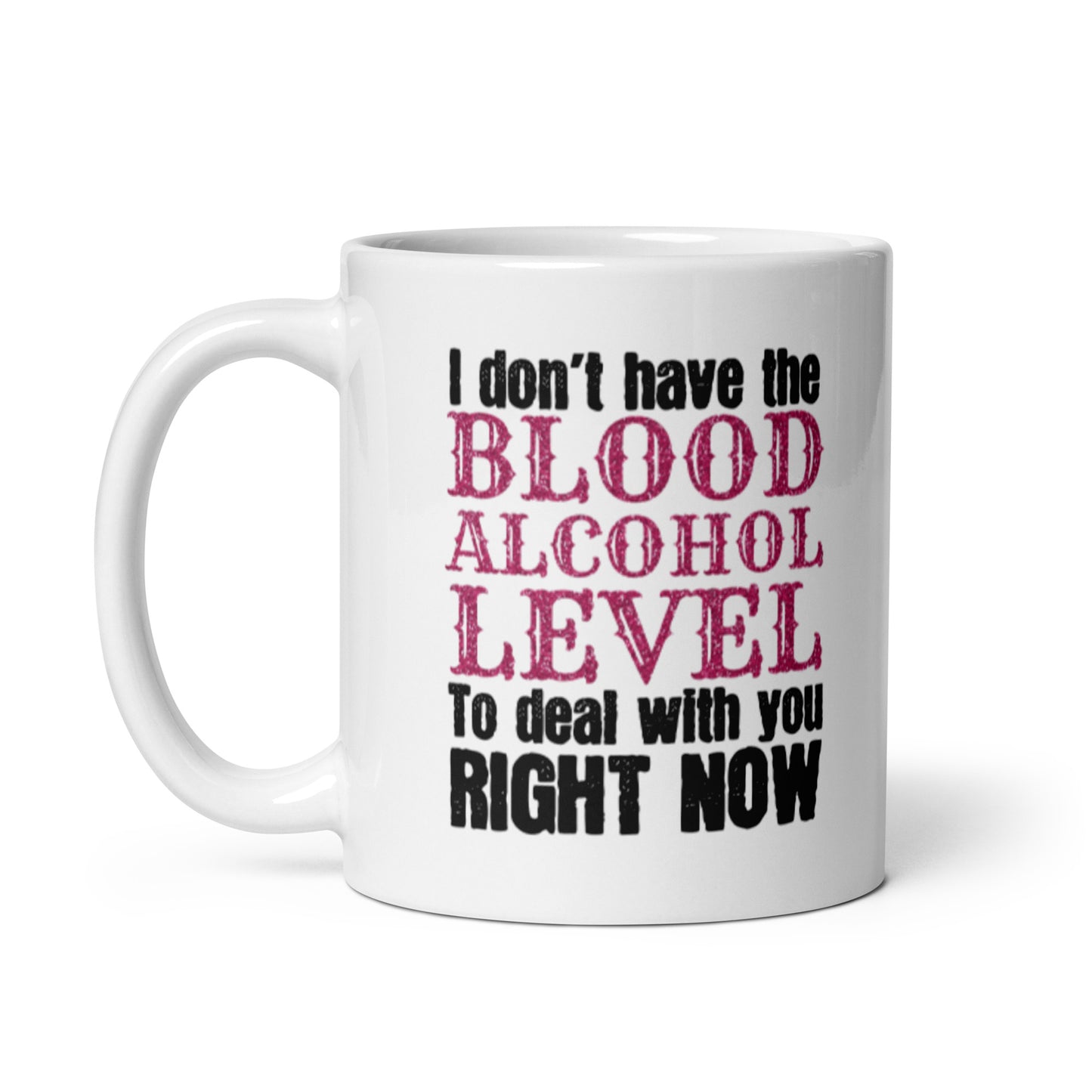 Blood Alcohol Level White glossy mug
