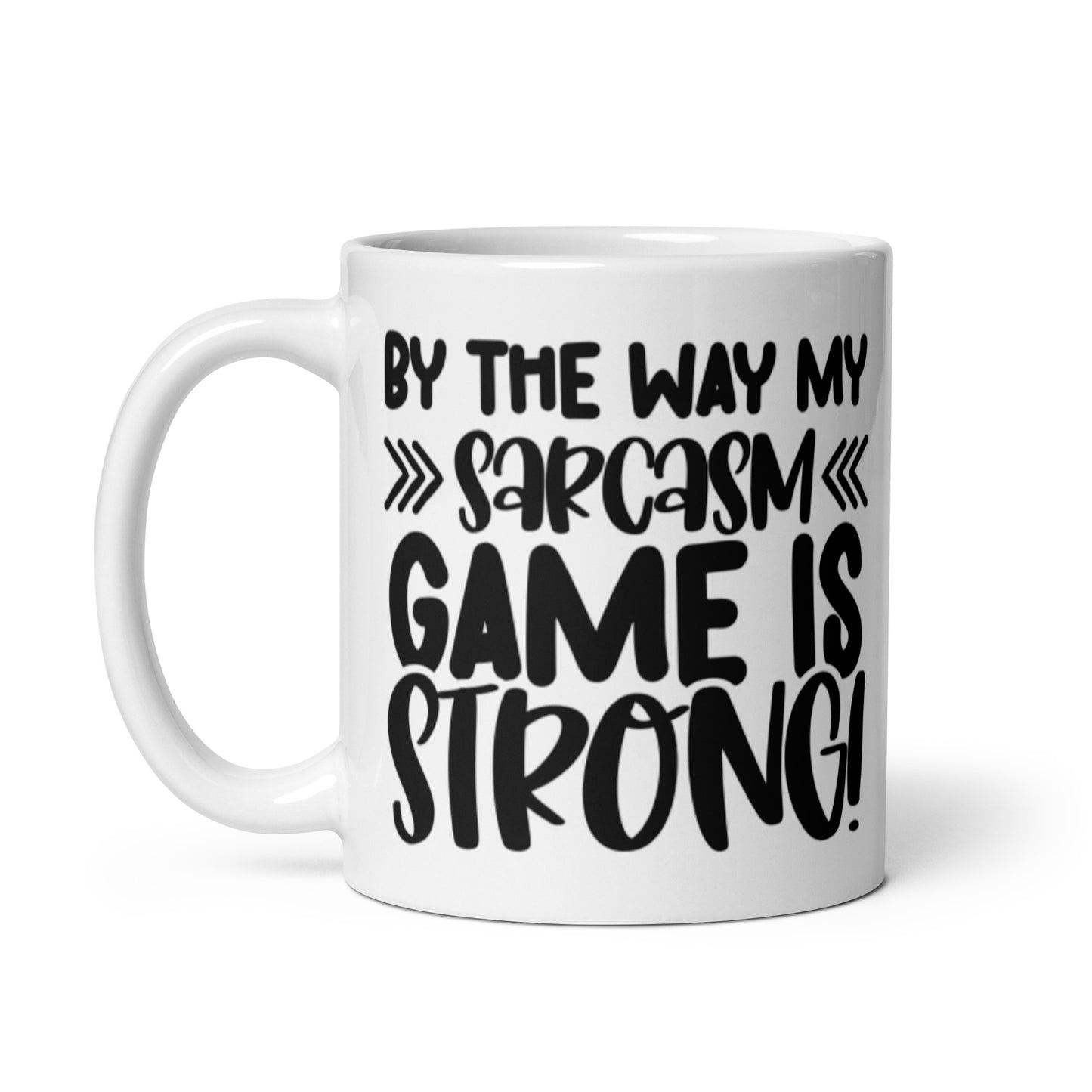 By The Way White glossy mug