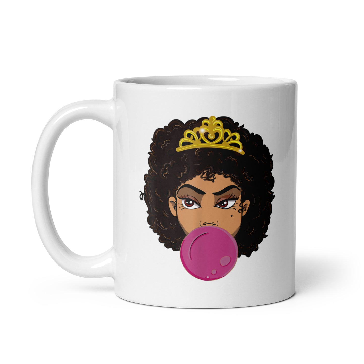 Bubblegum Princess White glossy mug