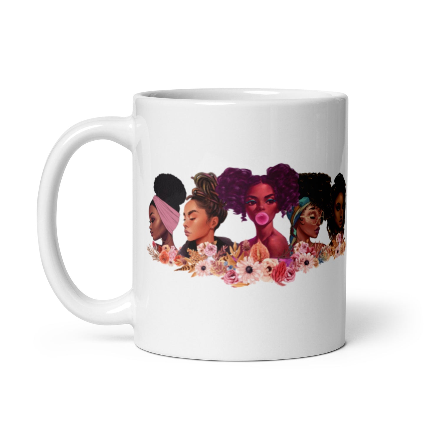 Girlfriends White glossy mug