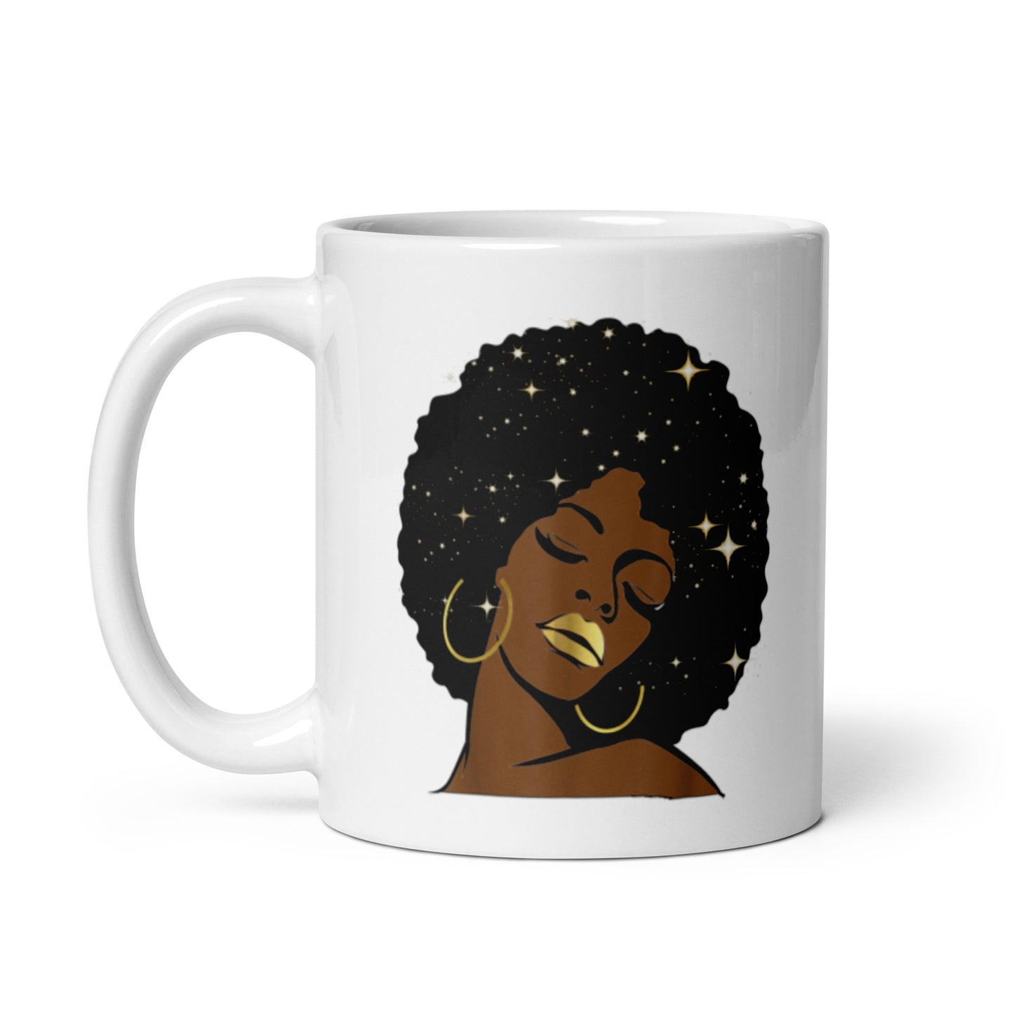 Woman White glossy mug