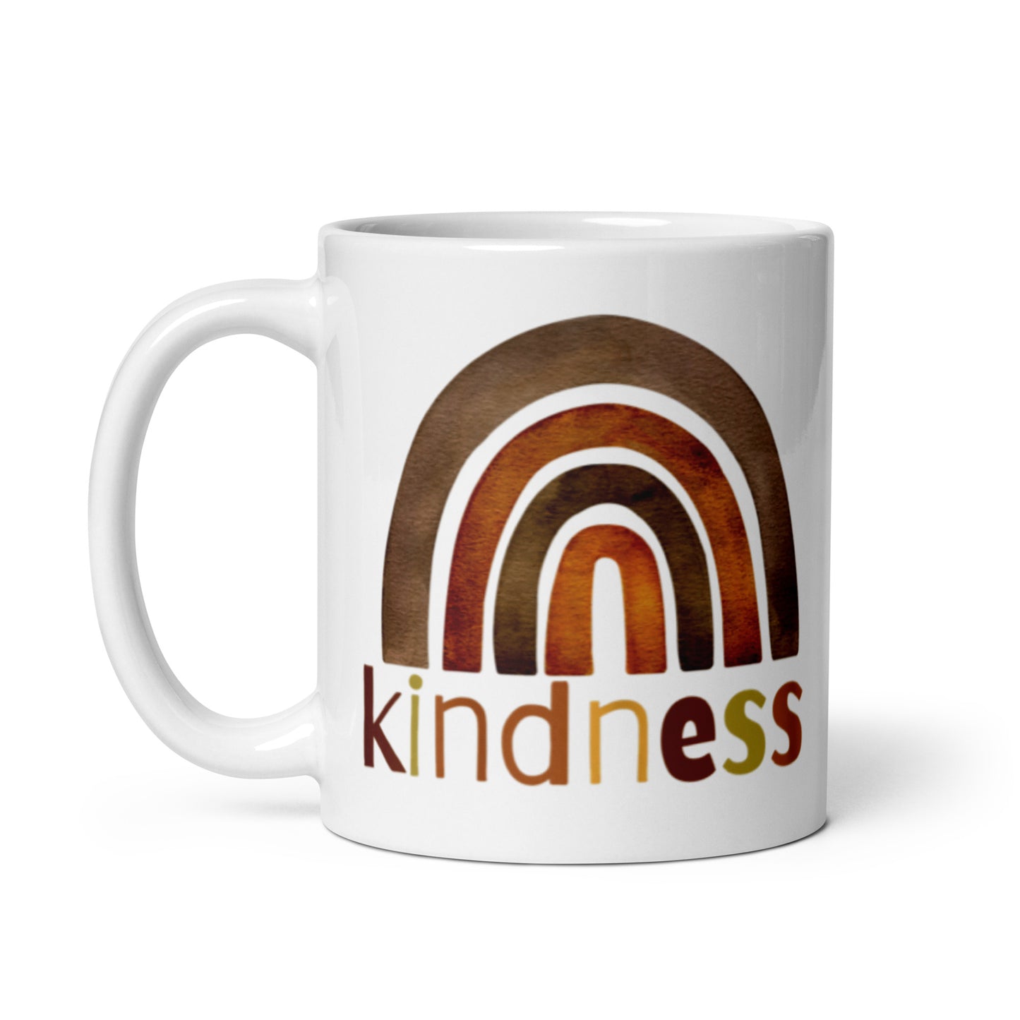 Kindness White glossy mug