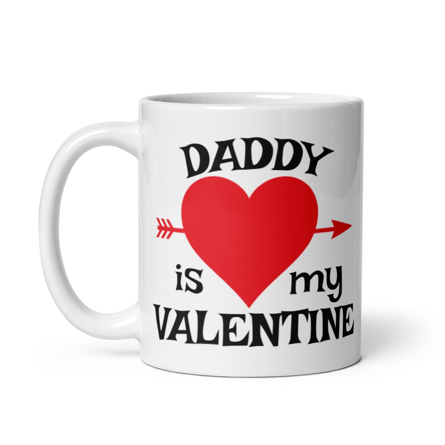 White glossy mug