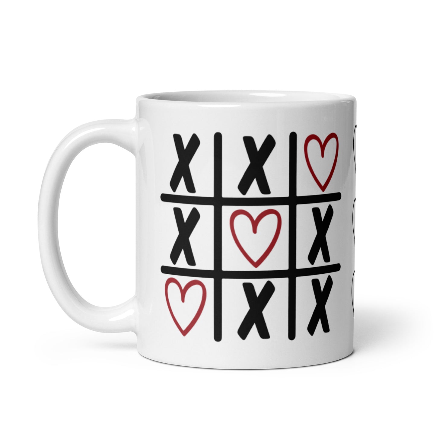 White glossy mug