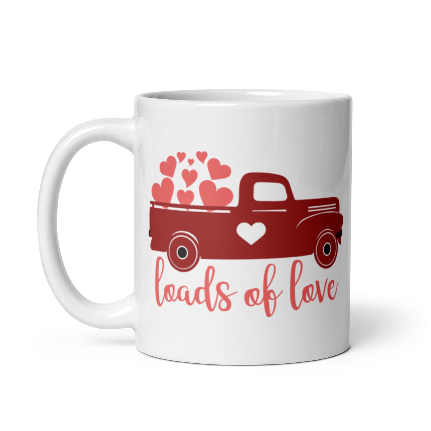 Loads of Love White glossy mug