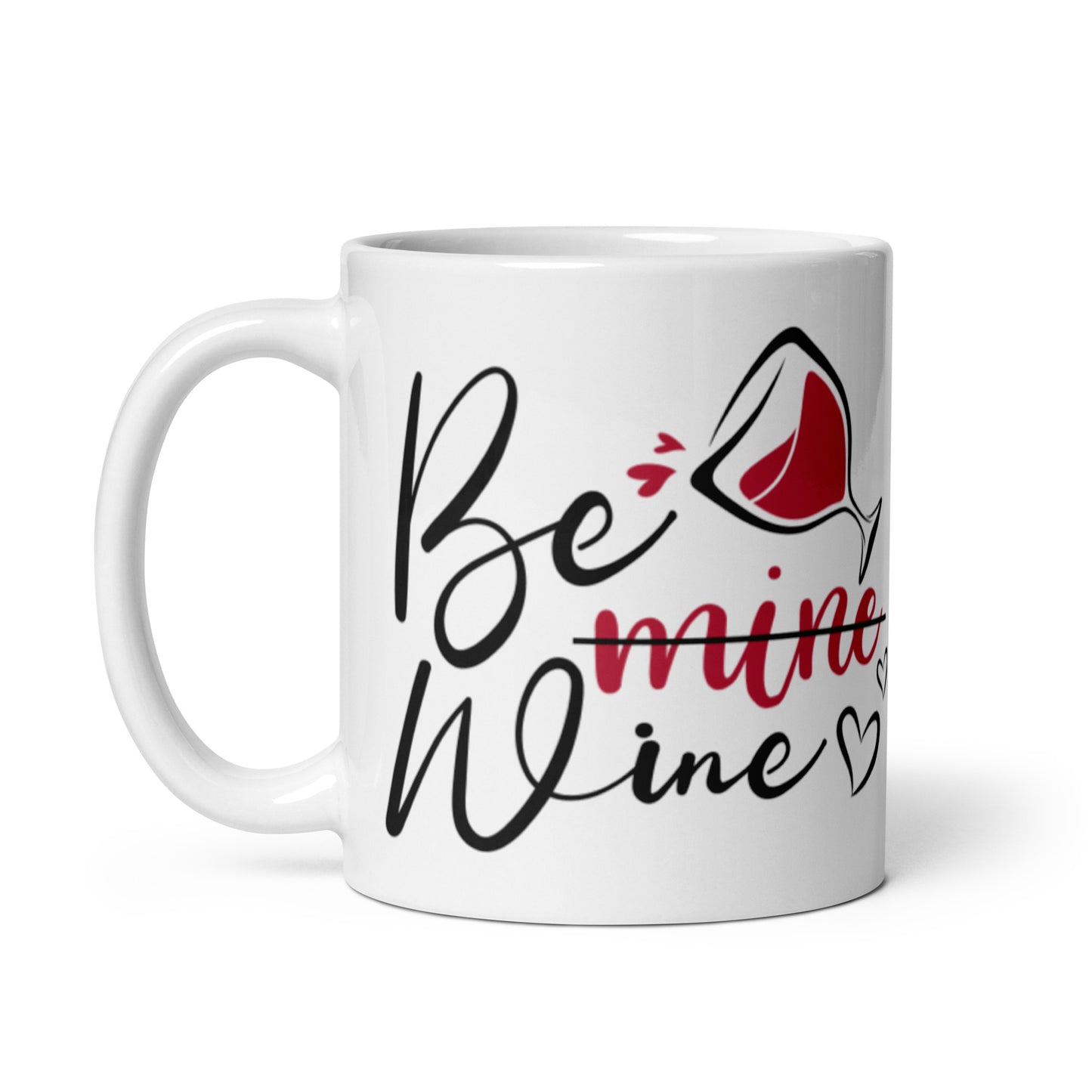 Be Wine White glossy mug
