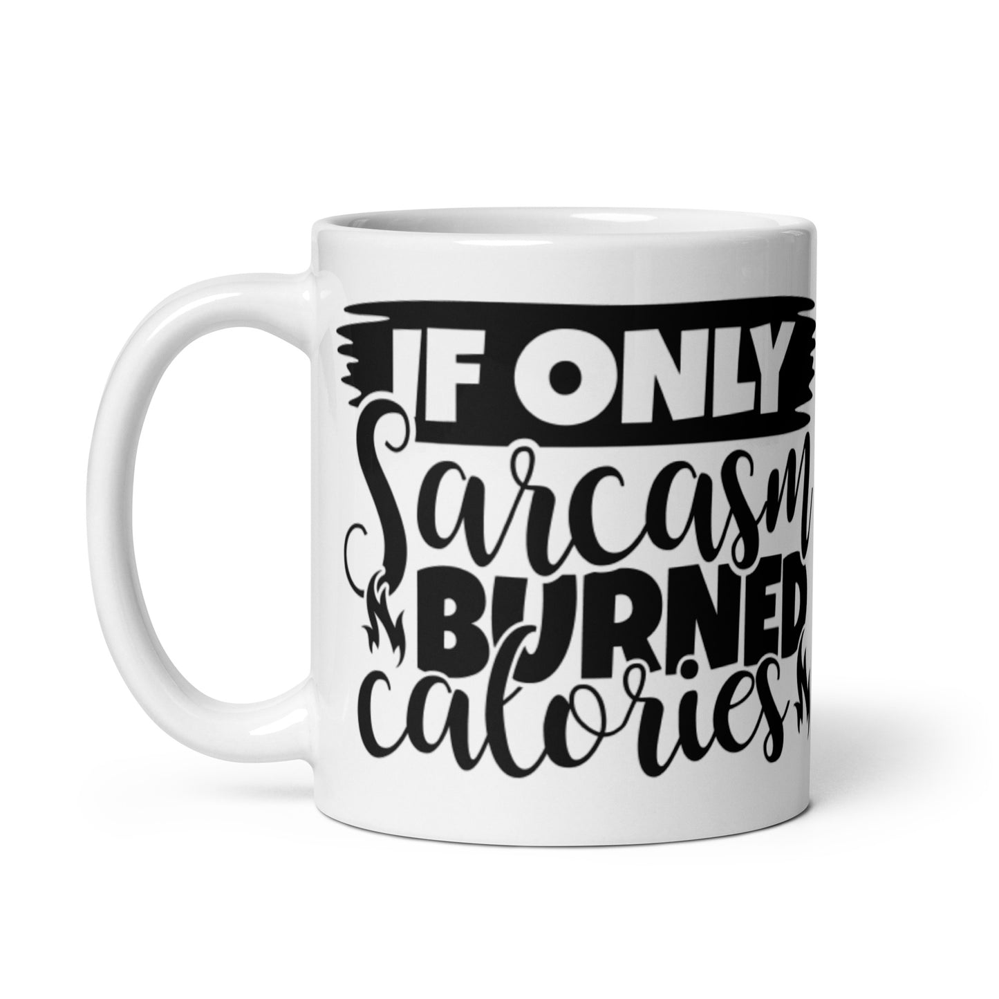 If Only White glossy mug