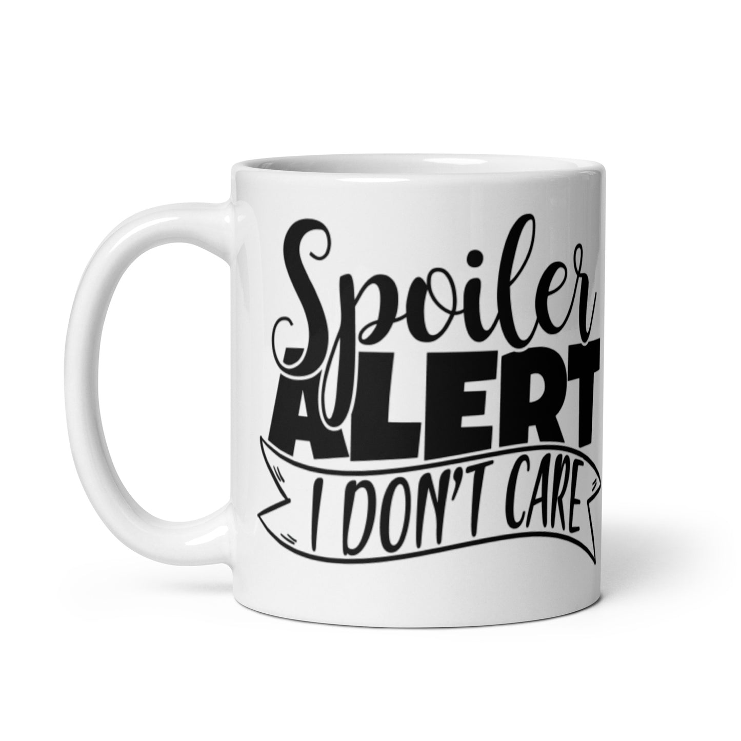 Spolier Alert White glossy mug