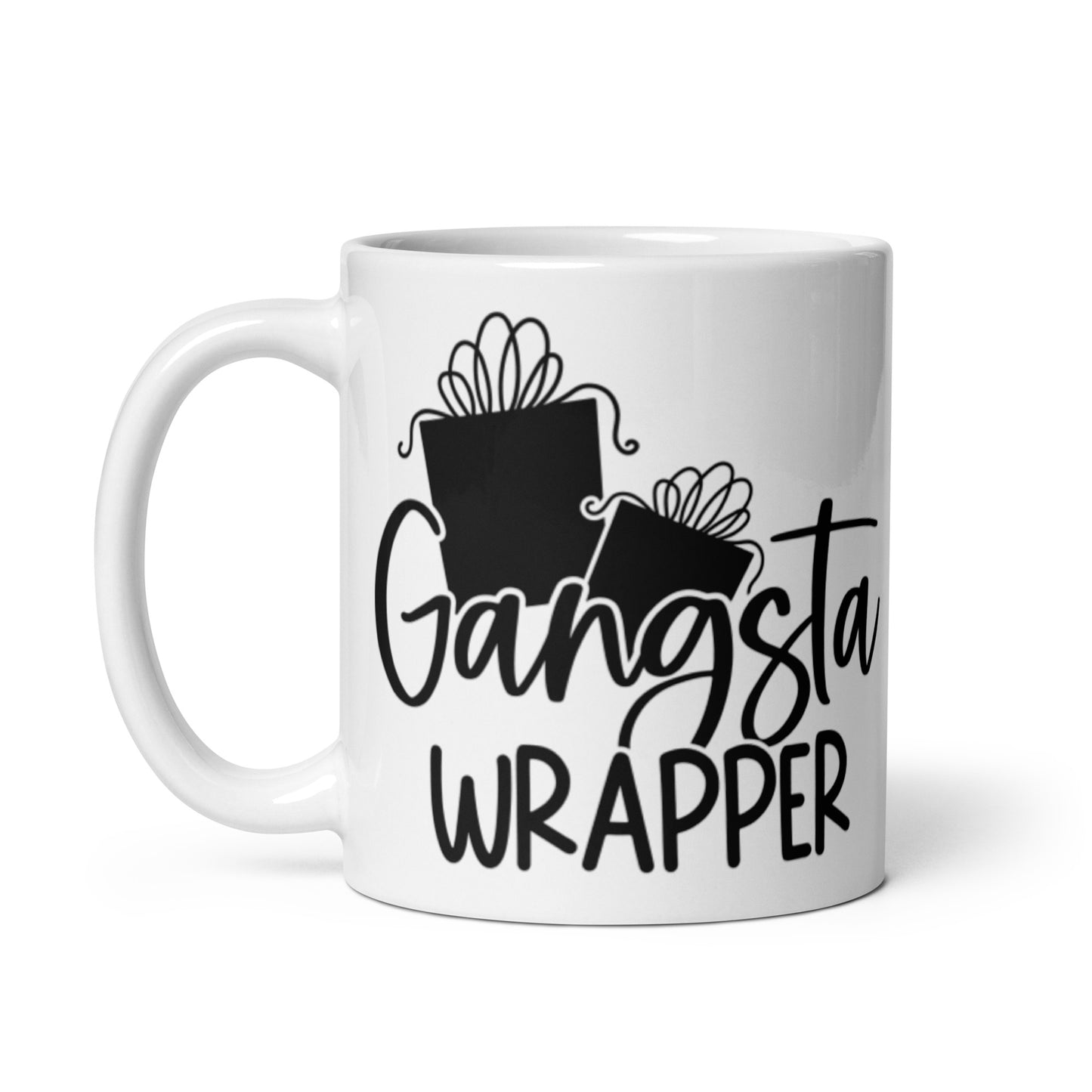 GANGSTA WRAPPER White glossy mug