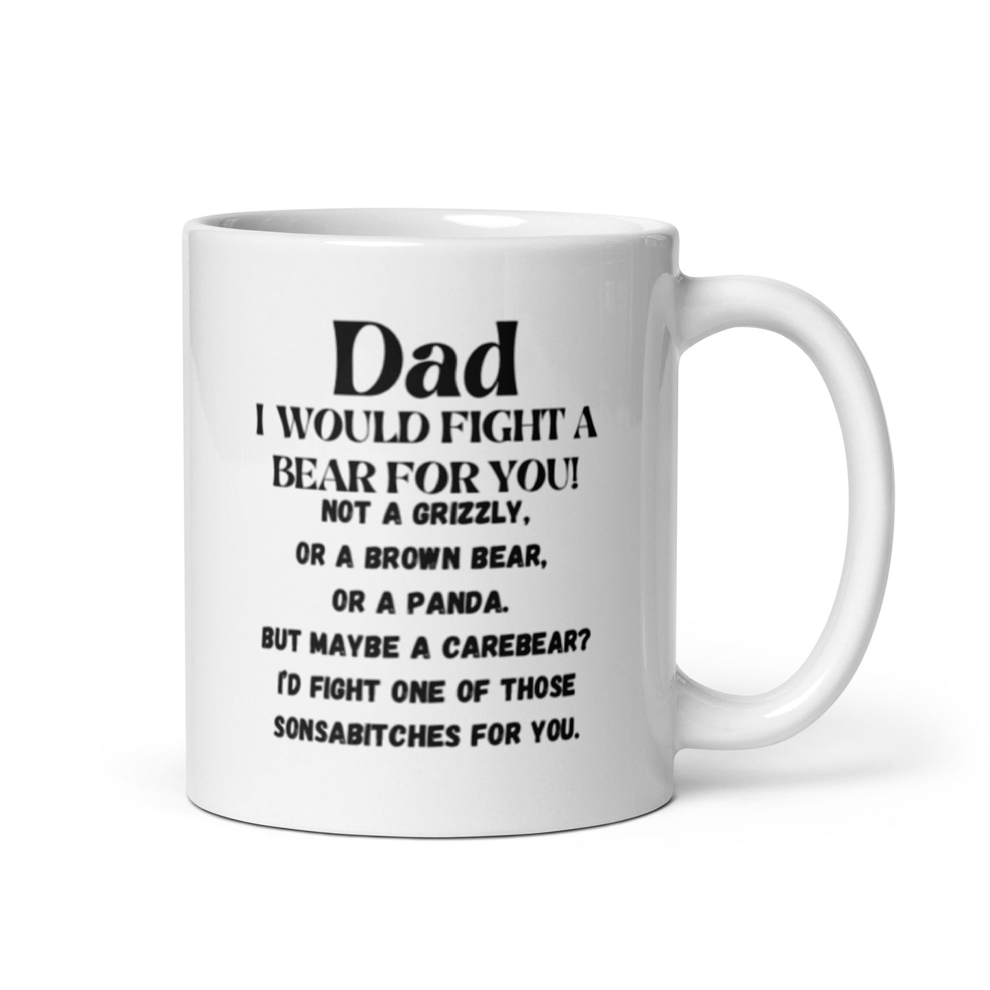 Dad White glossy mug