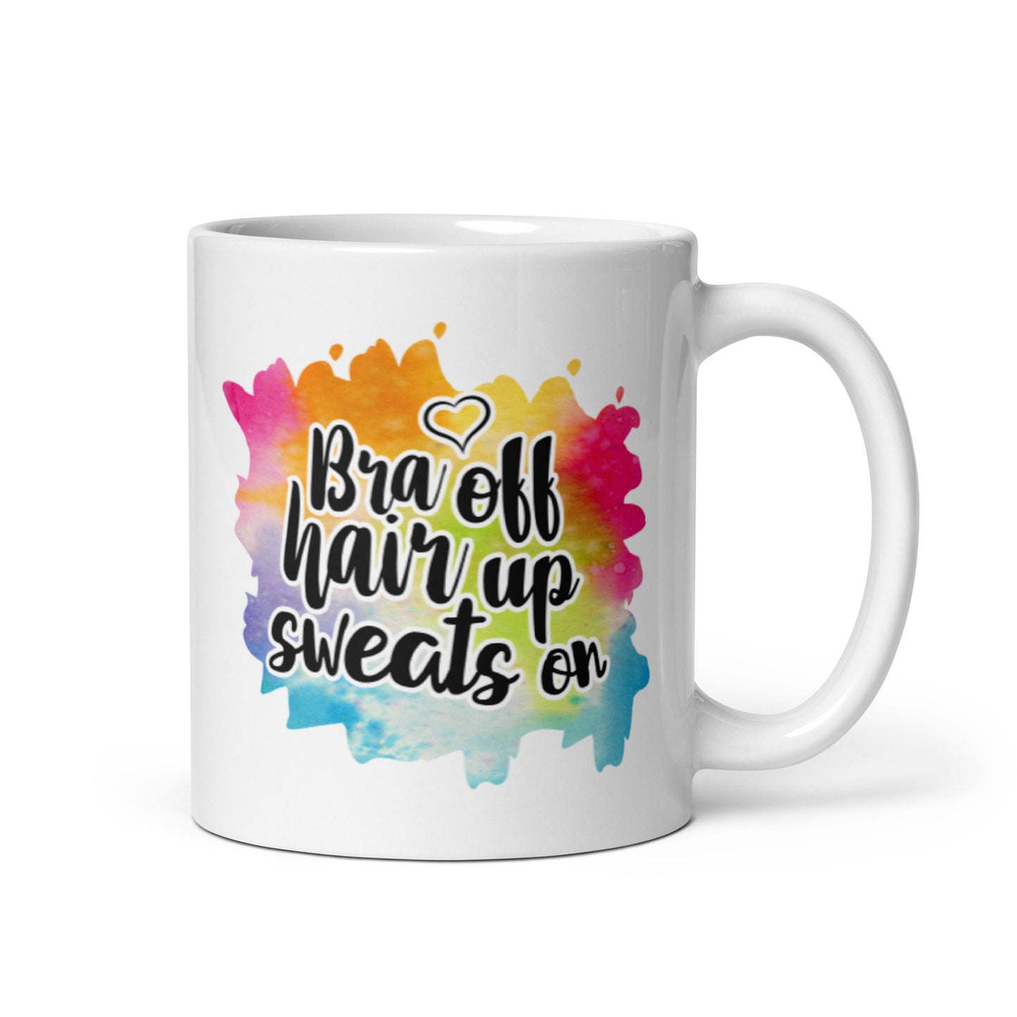 Bra Off White glossy mug