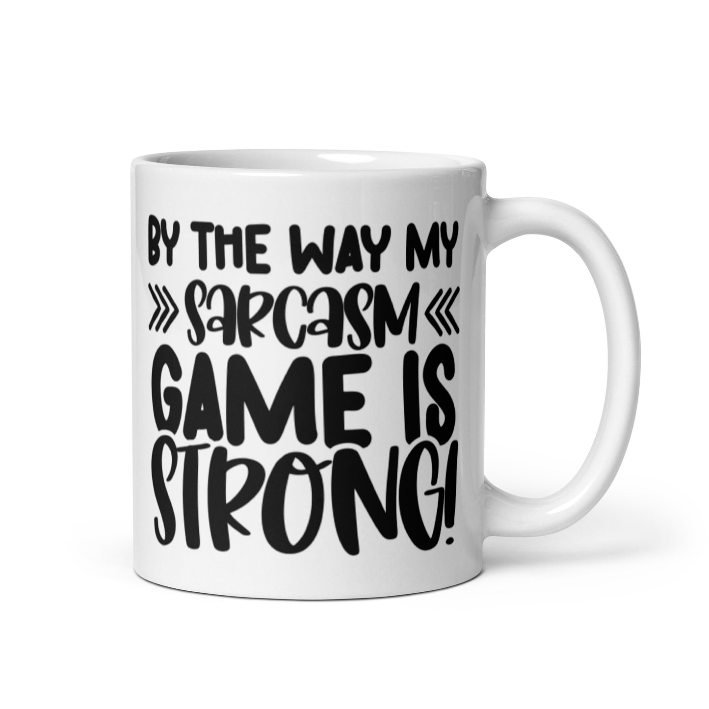 By The Way White glossy mug