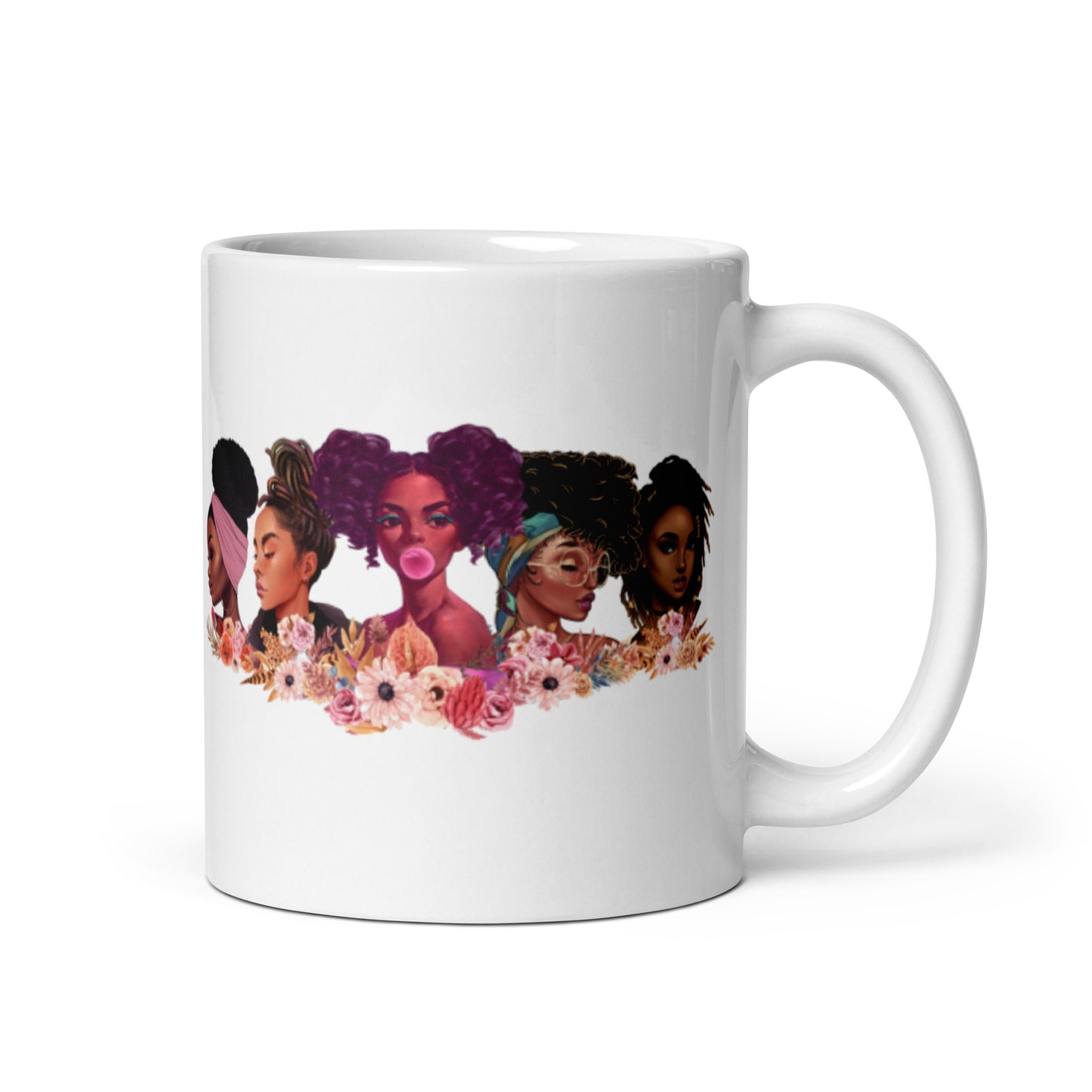 Girlfriends White glossy mug