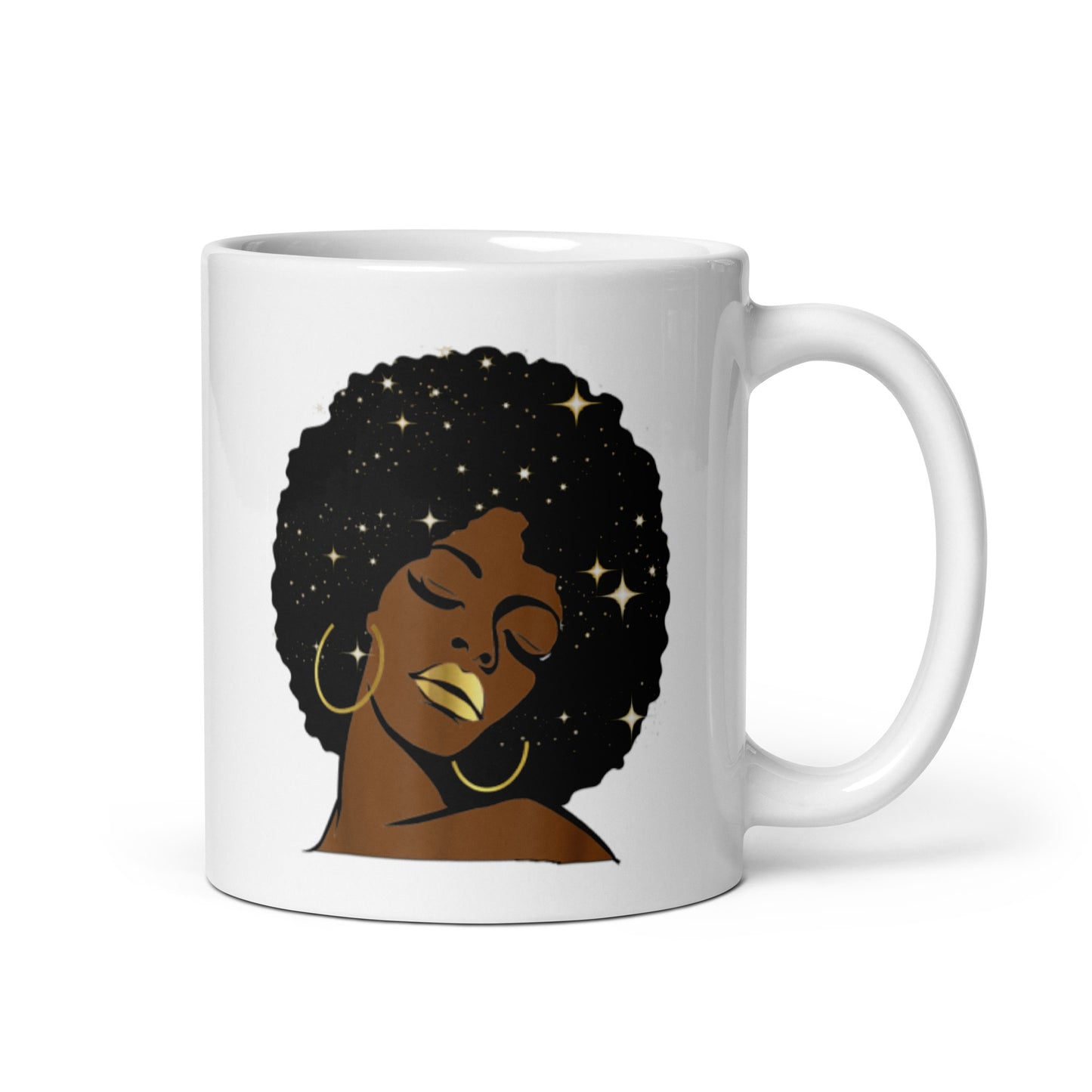 Woman White glossy mug