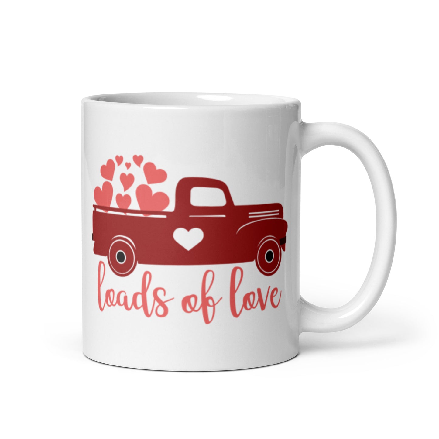 Loads of Love White glossy mug