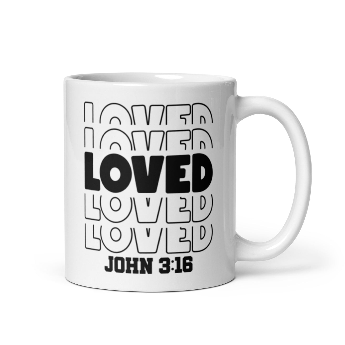 John 3:16 White glossy mug