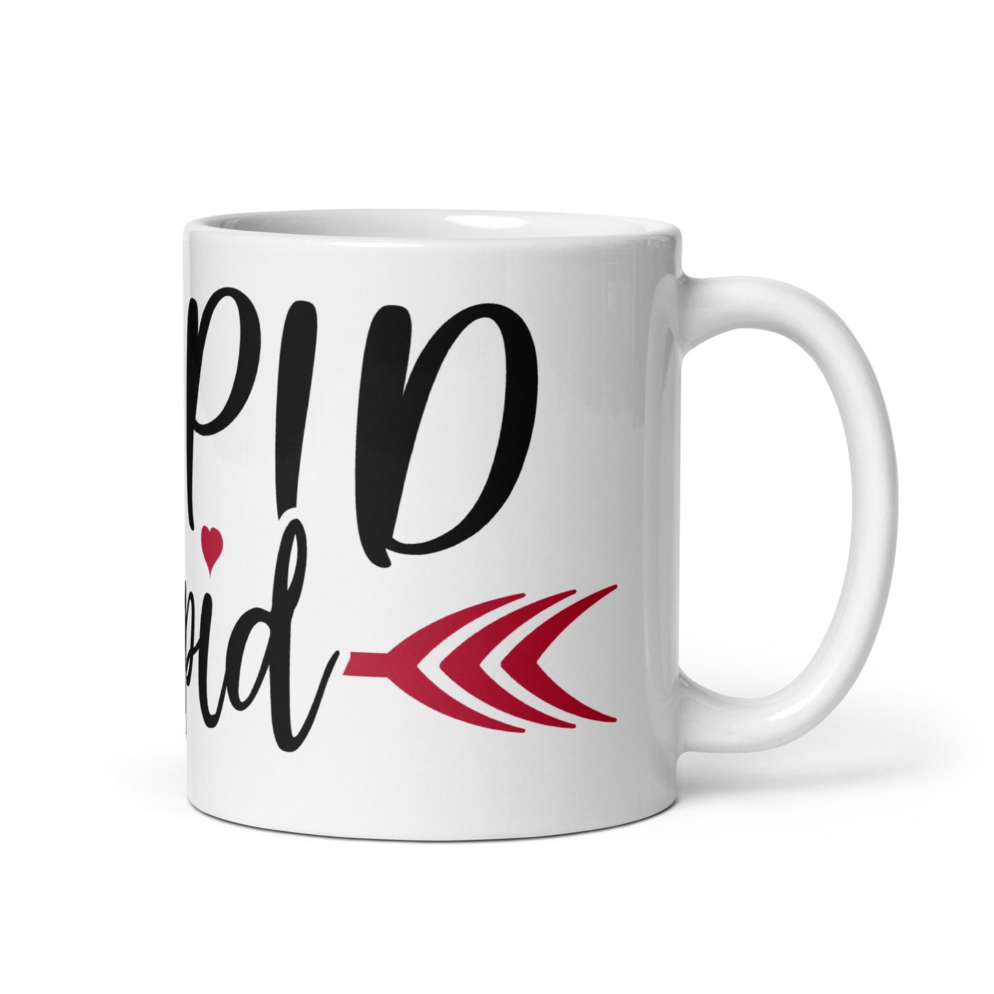 Stupid Cupid White glossy mug