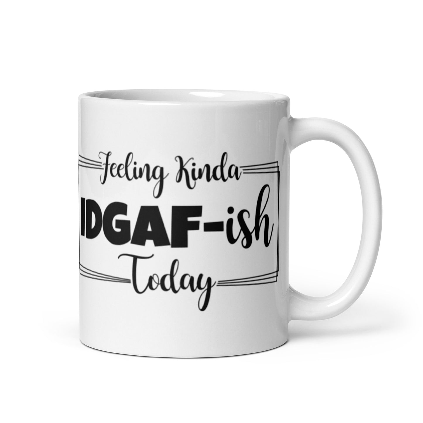Feeling Kinda White glossy mug