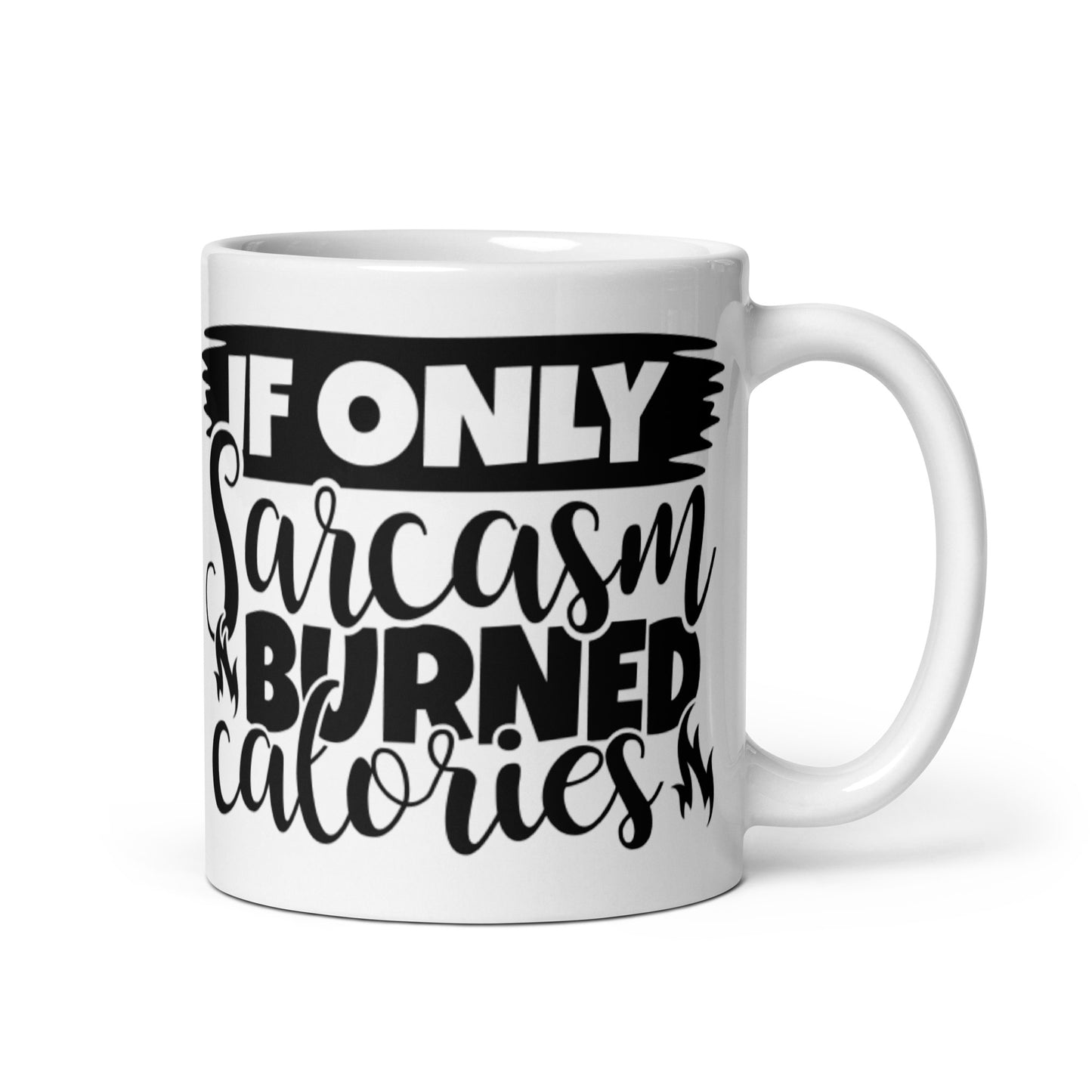 If Only White glossy mug