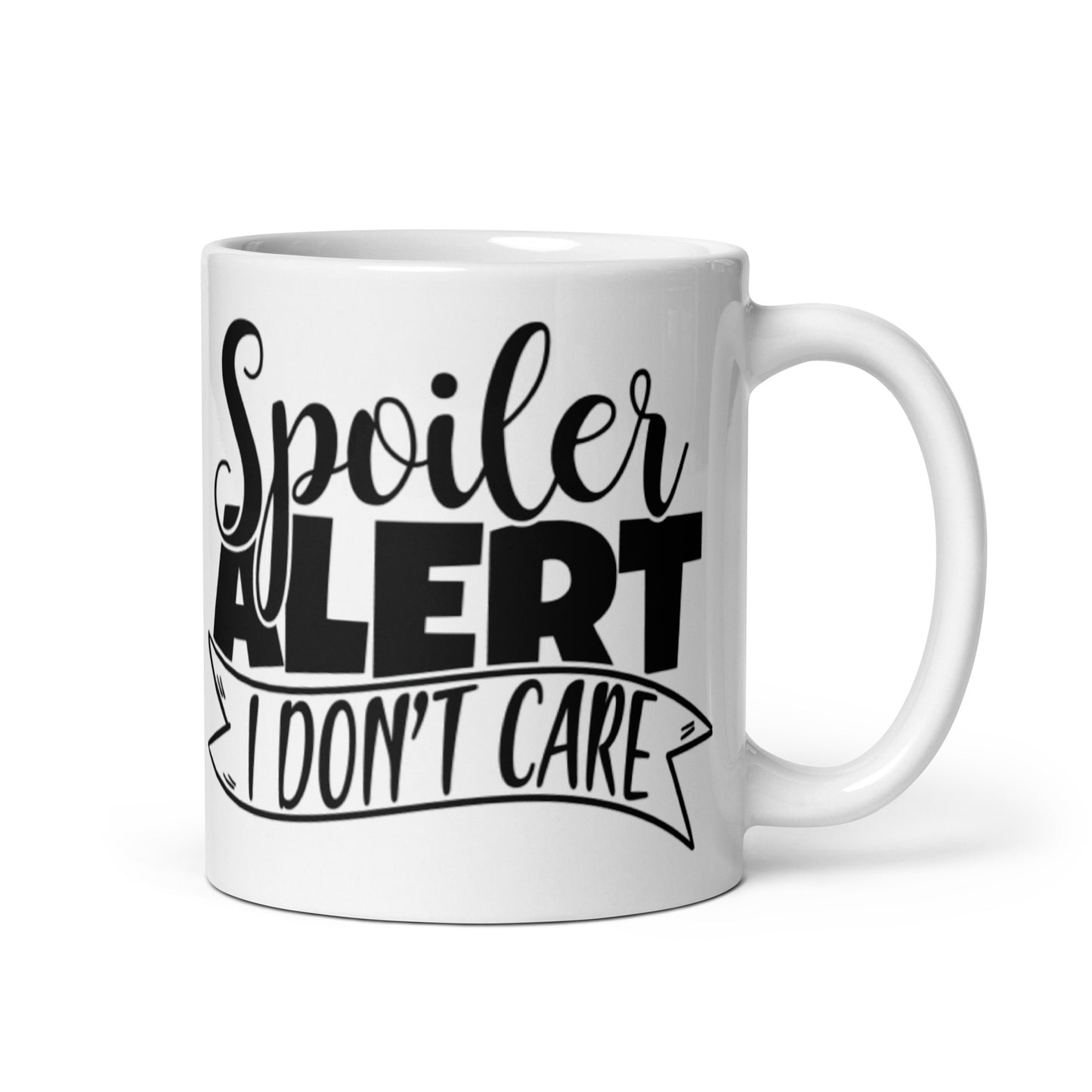 Spolier Alert White glossy mug