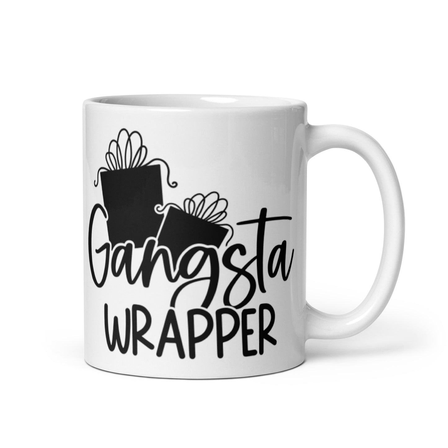 GANGSTA WRAPPER White glossy mug