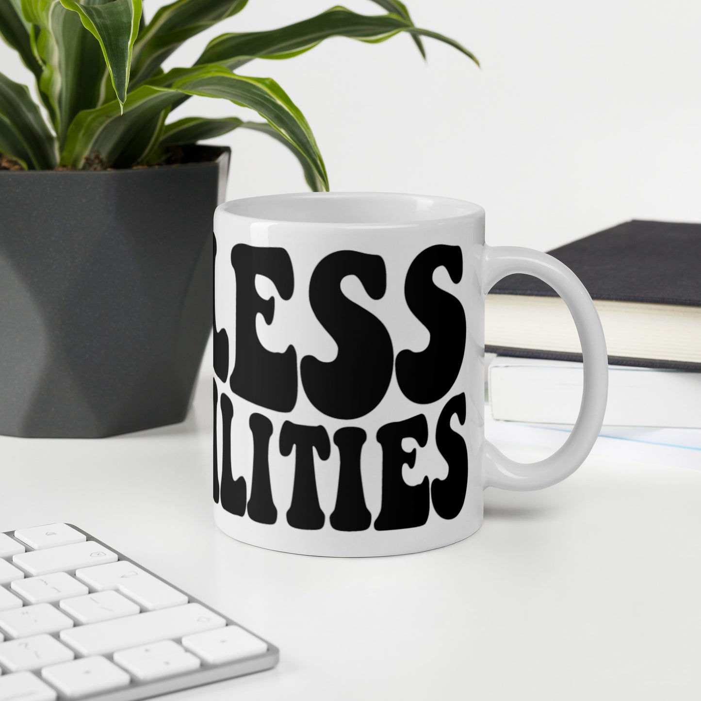 LIMITLESS POSSIBILITIES White glossy mug