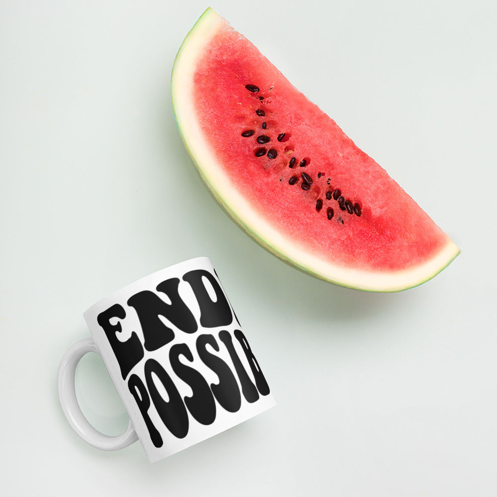 LIMITLESS POSSIBILITIES White glossy mug