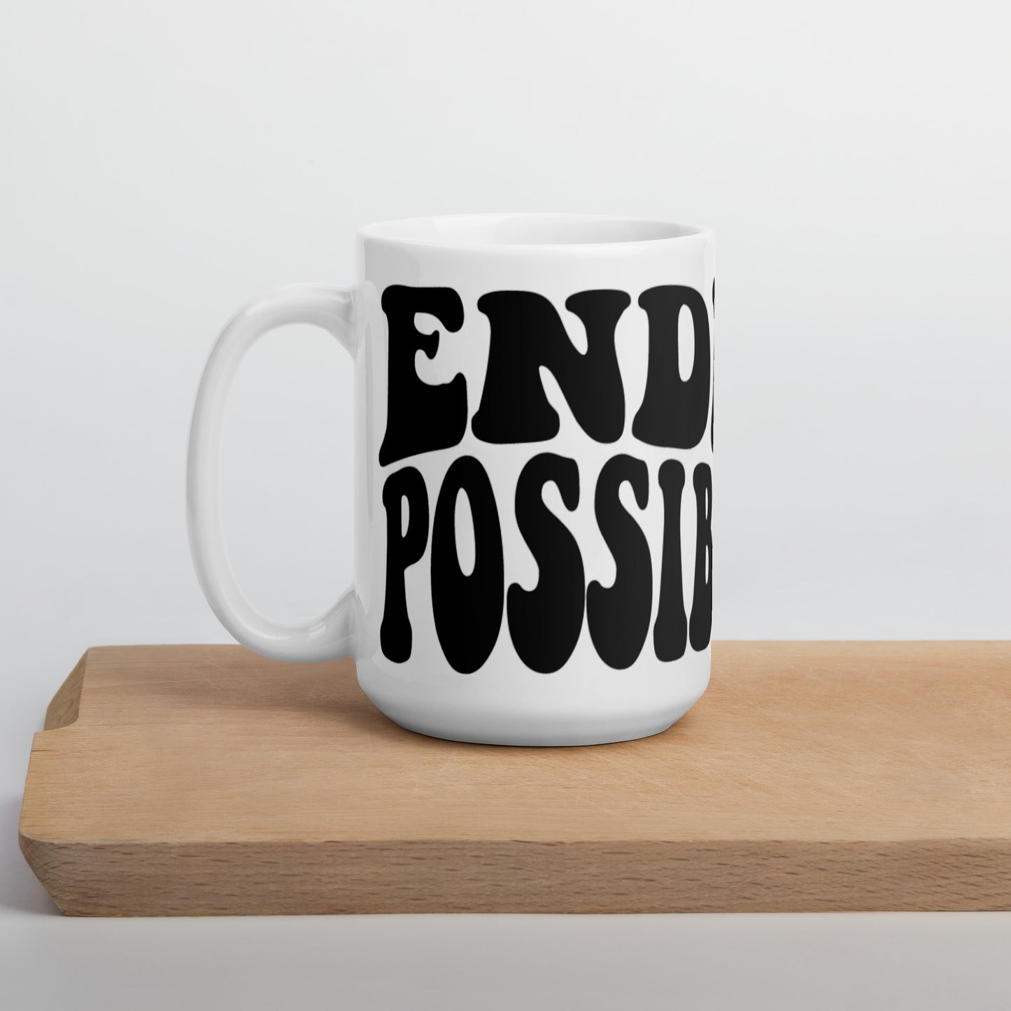 LIMITLESS POSSIBILITIES White glossy mug