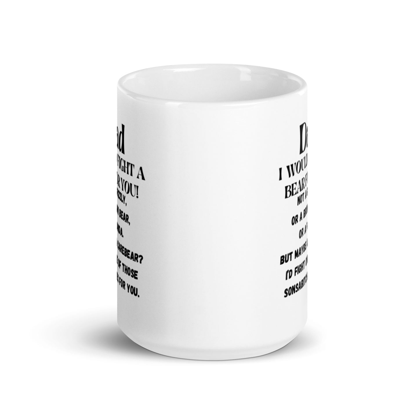 Dad White glossy mug