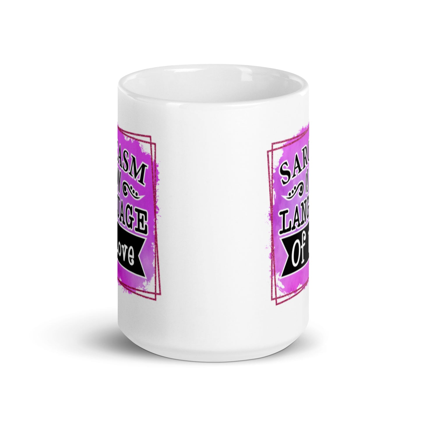 Sarcasm White glossy mug