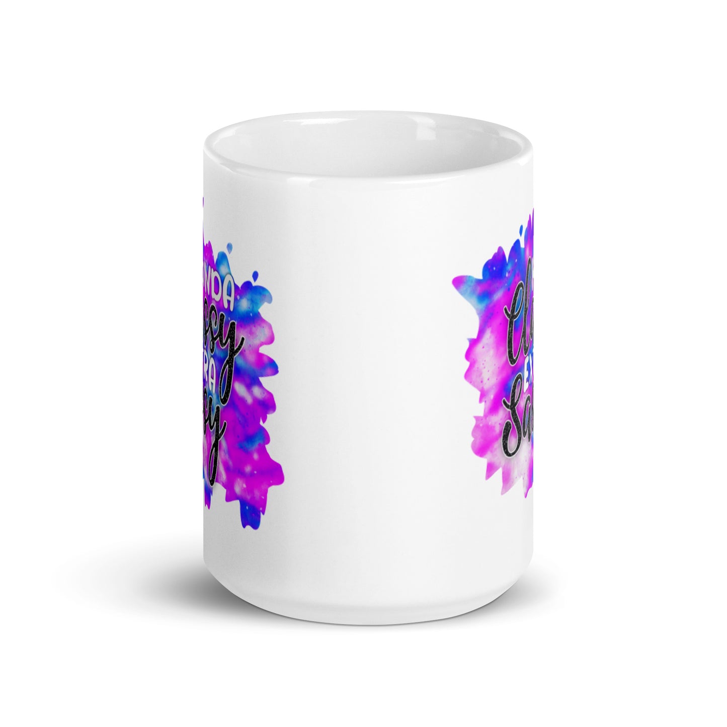Kinda Classy Extra Sassy White glossy mug