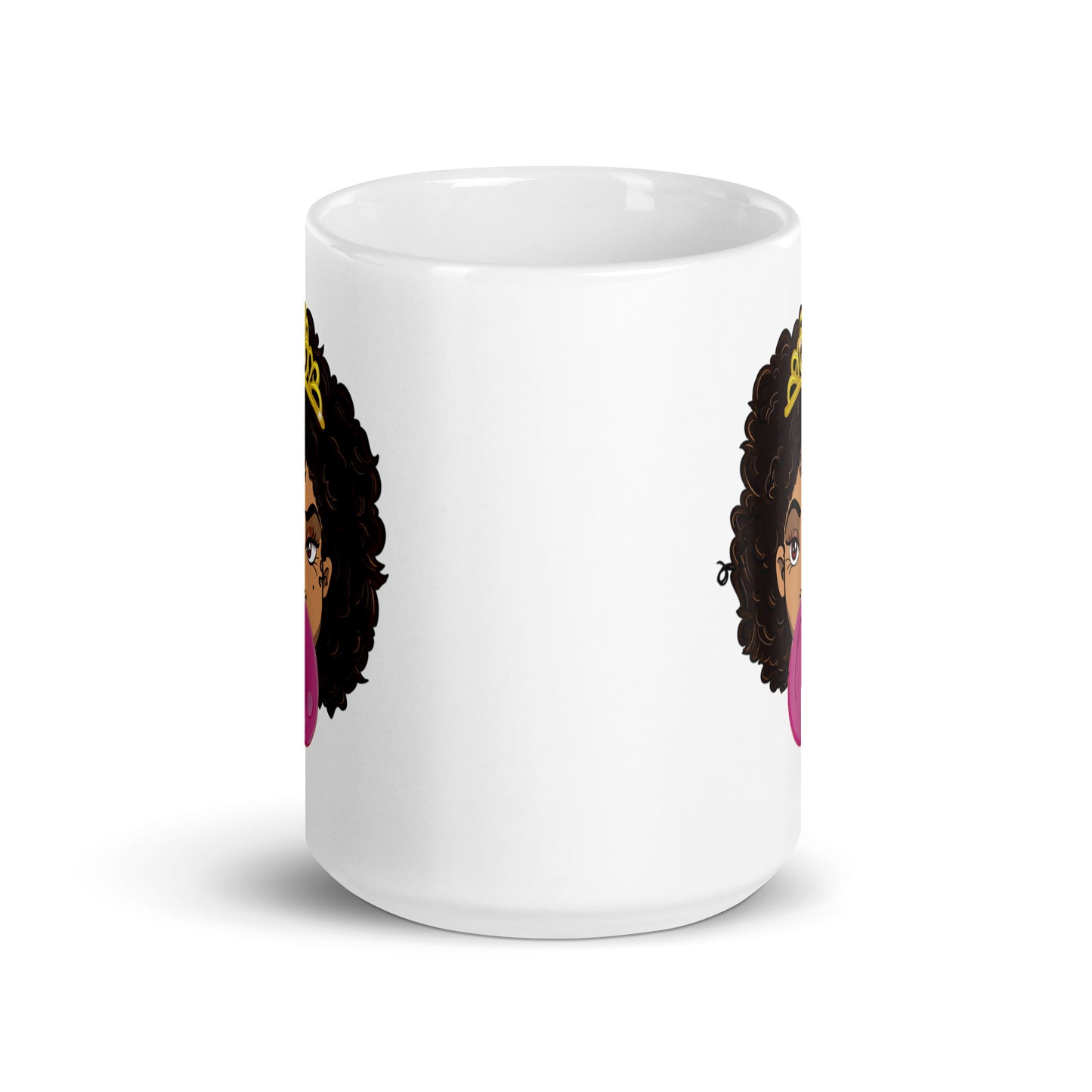 Bubblegum Princess White glossy mug