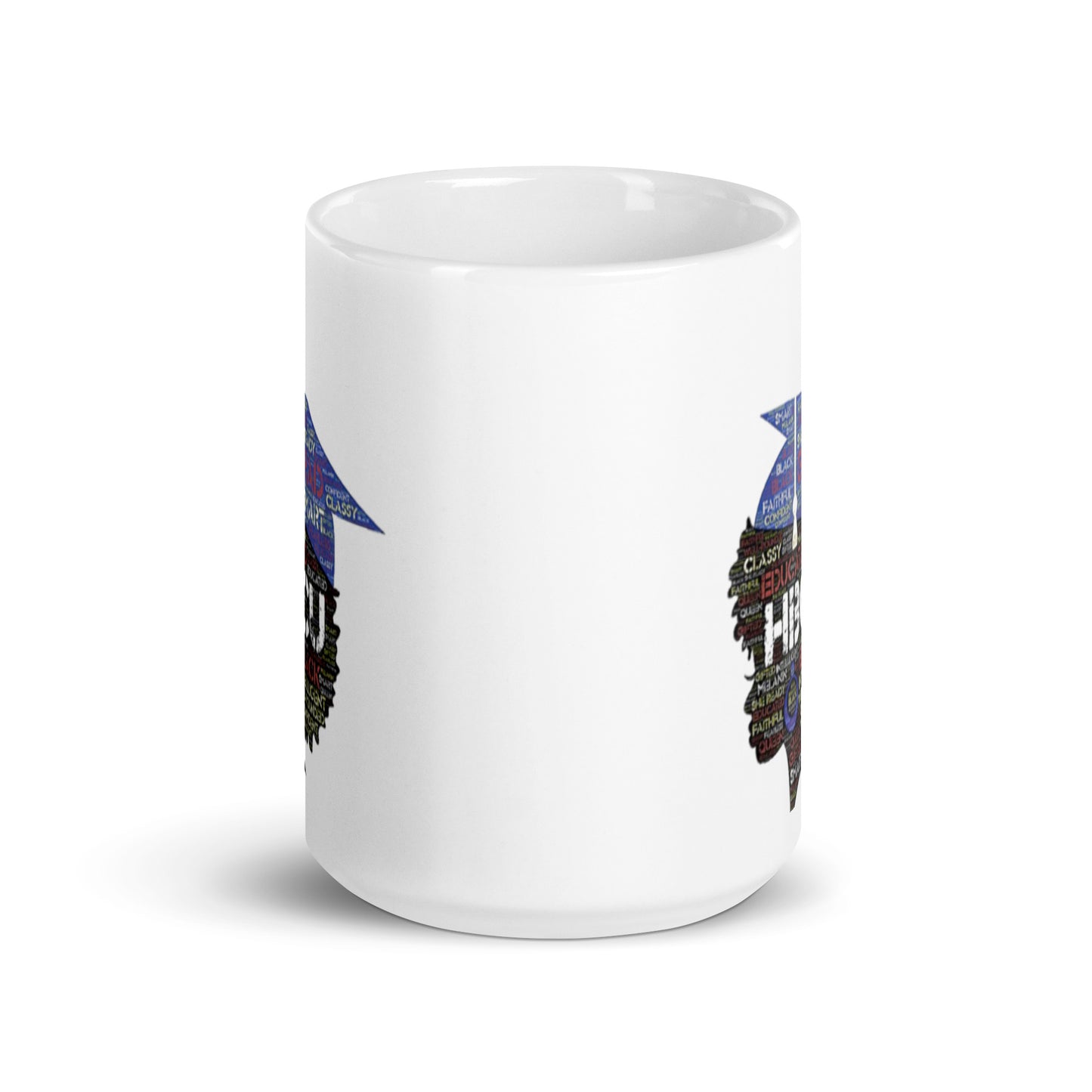 HBCU Grad White glossy mug