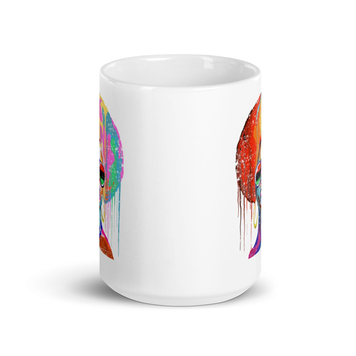 Colorful Magic White glossy mug