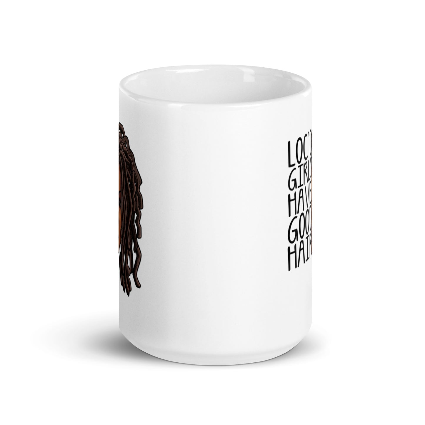 Loc'd Girls White glossy mug
