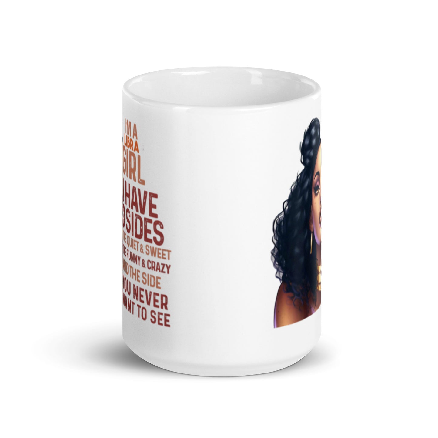 I'm a Libra Girl White glossy mug
