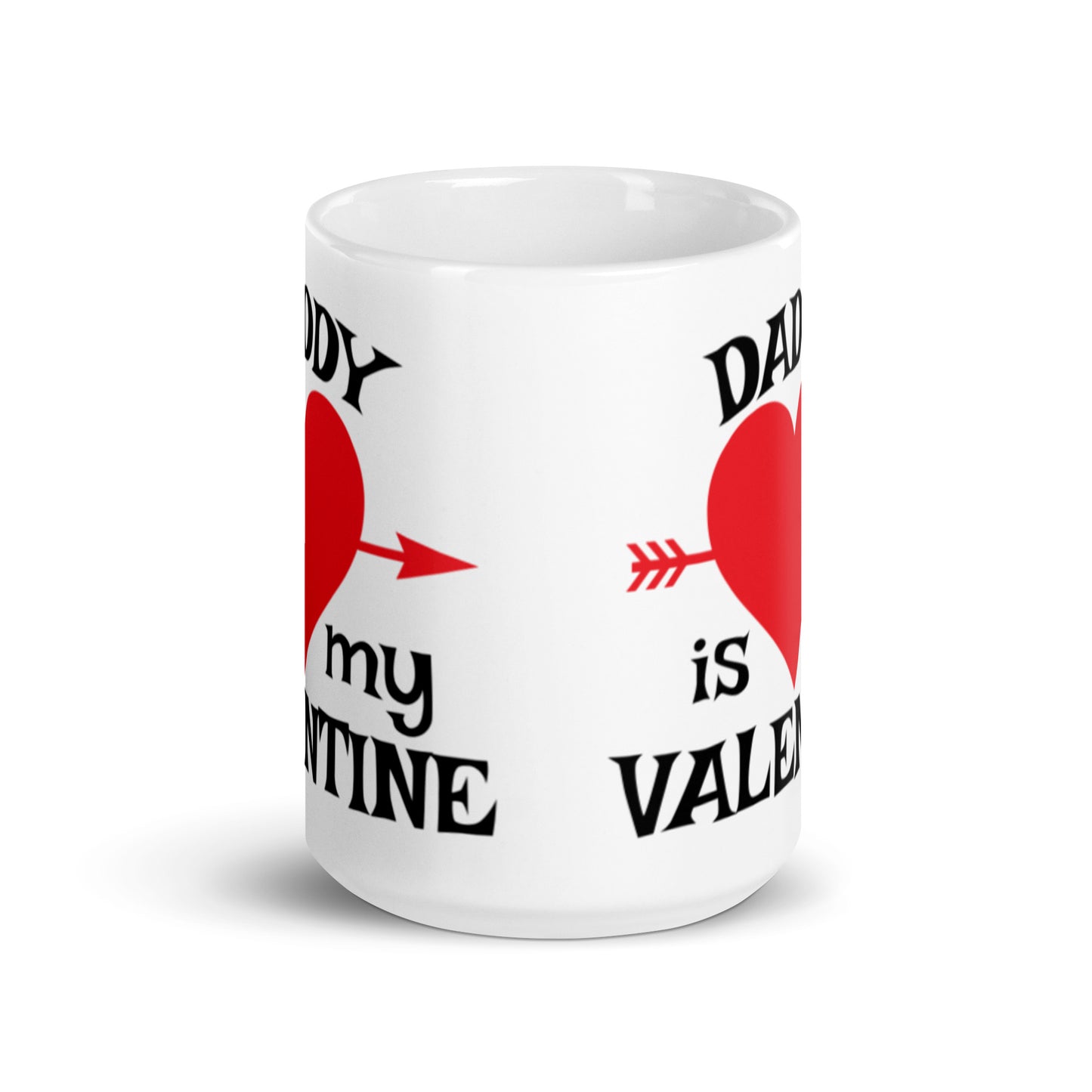 White glossy mug