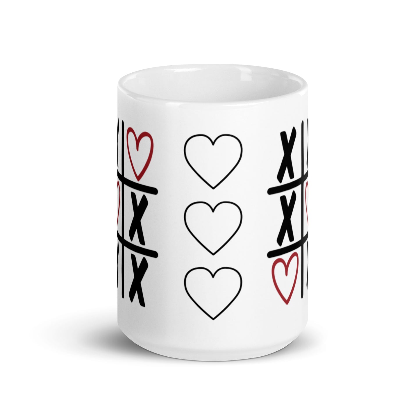 White glossy mug