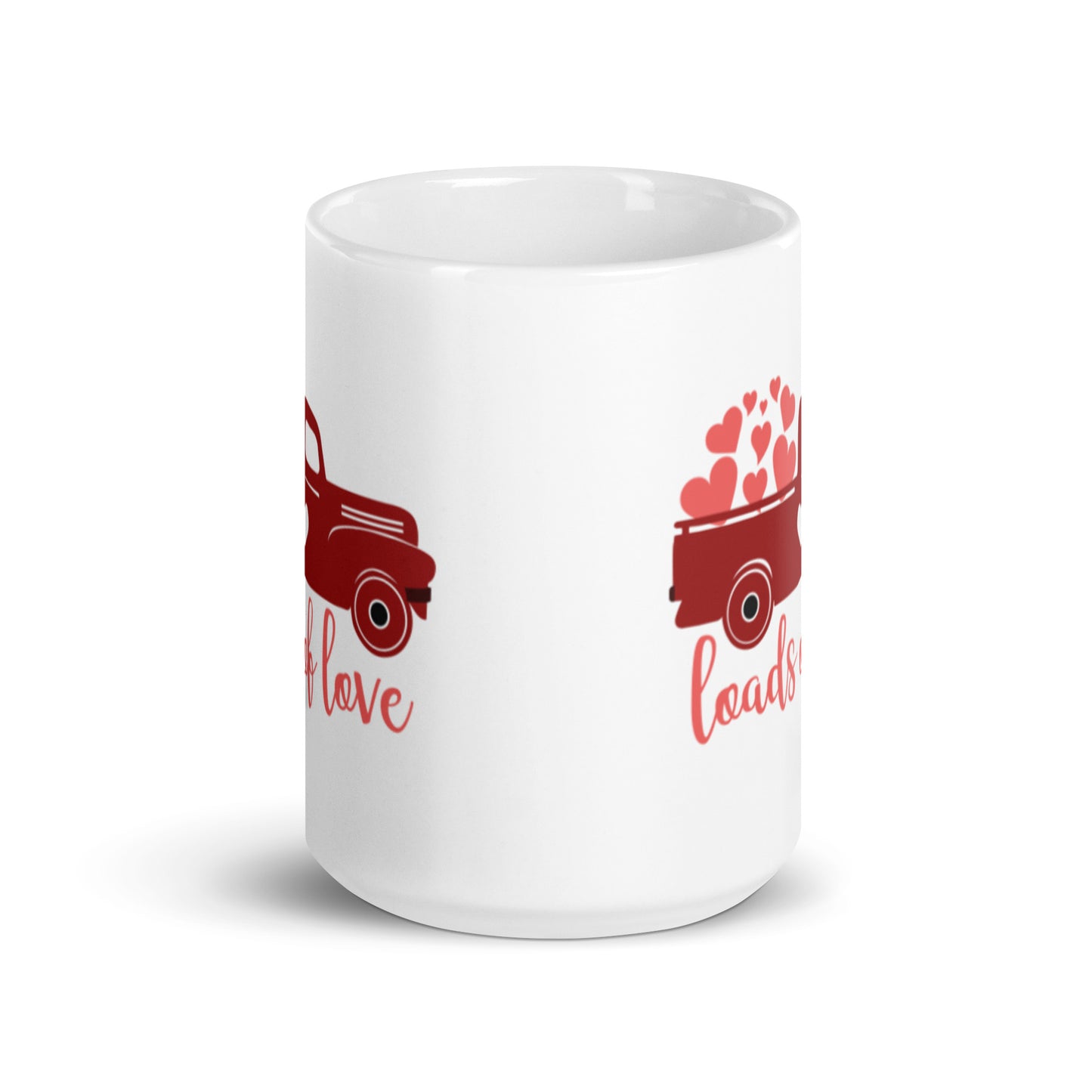 Loads of Love White glossy mug