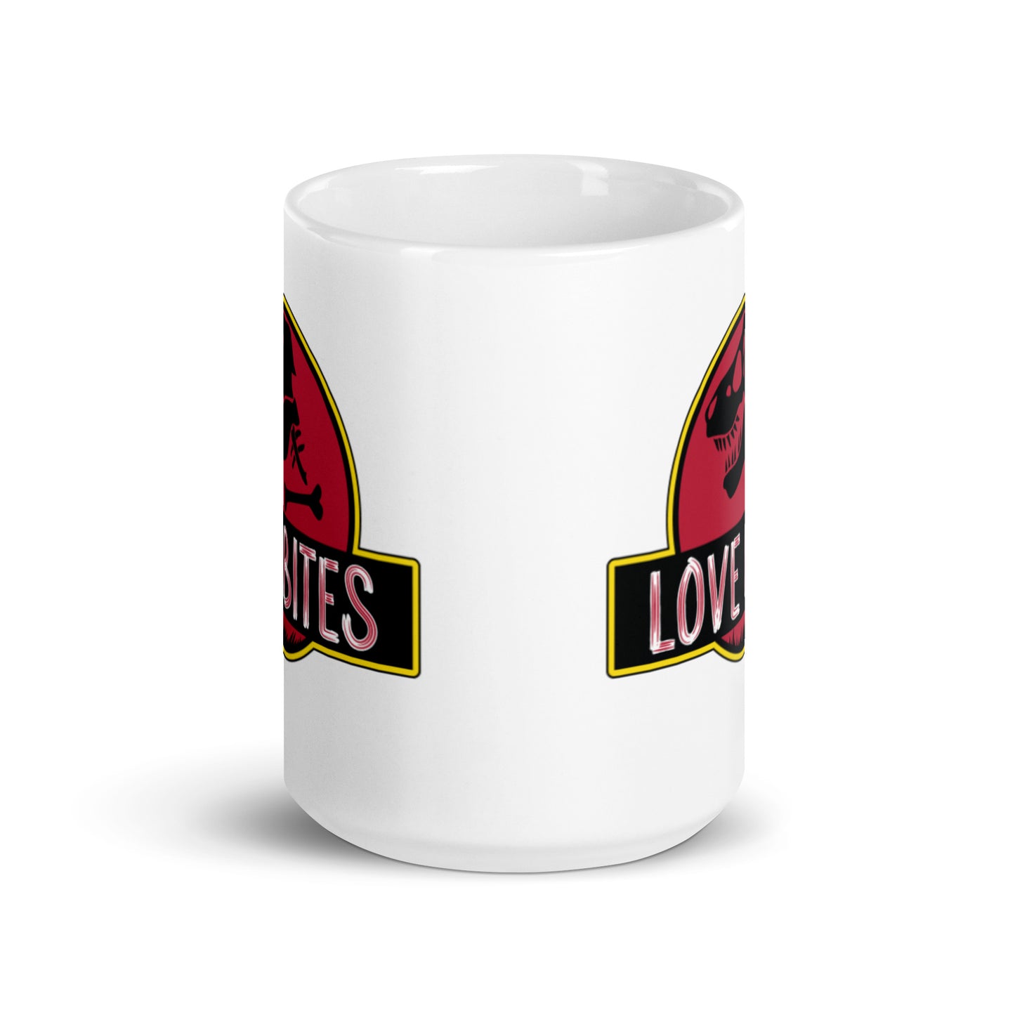 Love Bites White glossy mug