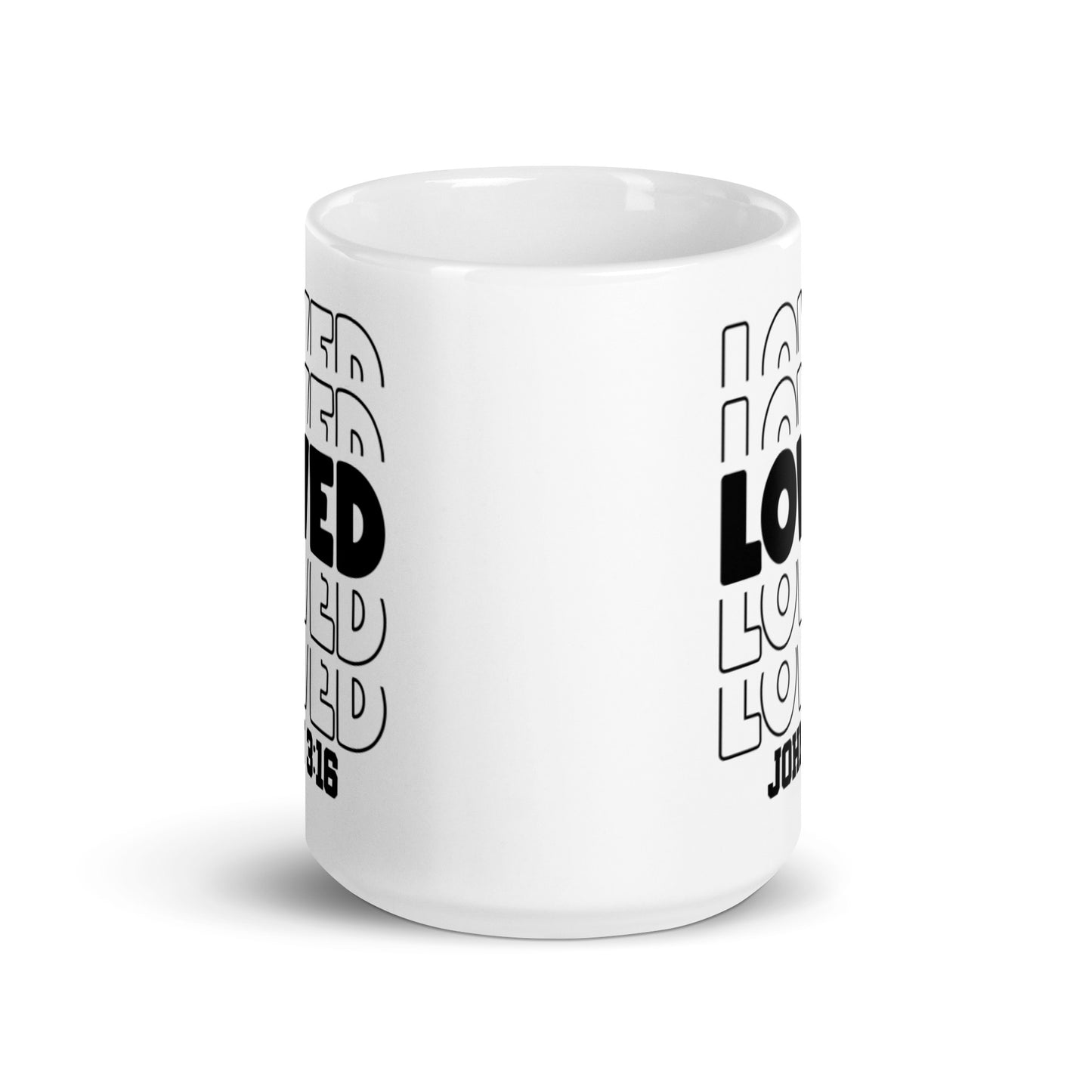 John 3:16 White glossy mug