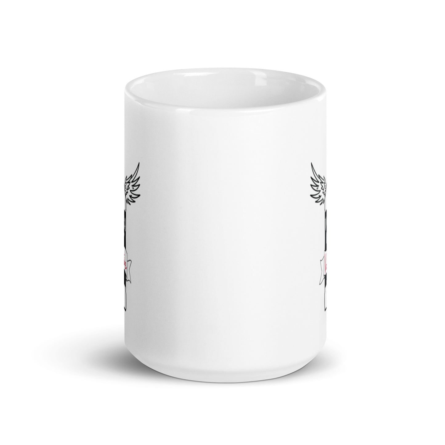 Vodka Is My Valentine White glossy mug