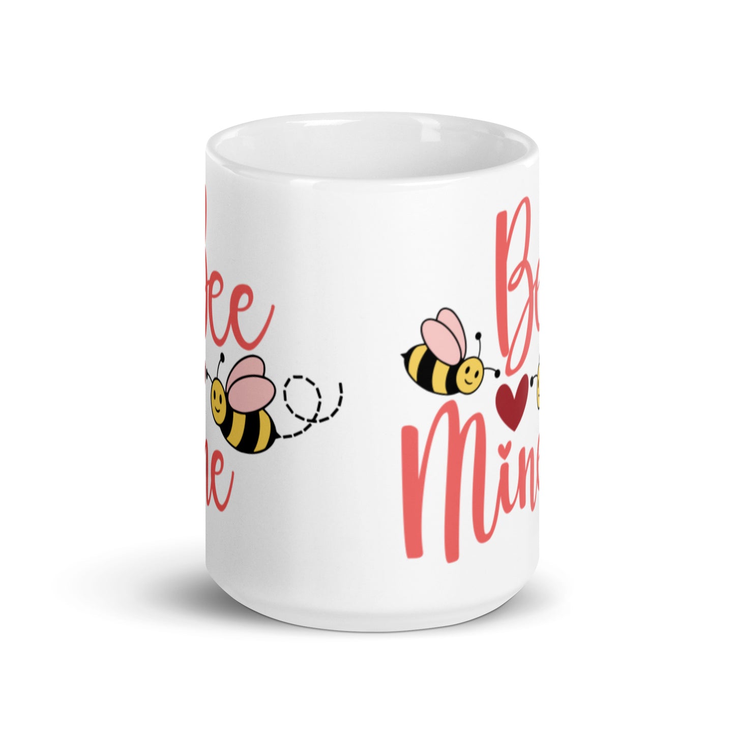 Bee Mine White glossy mug