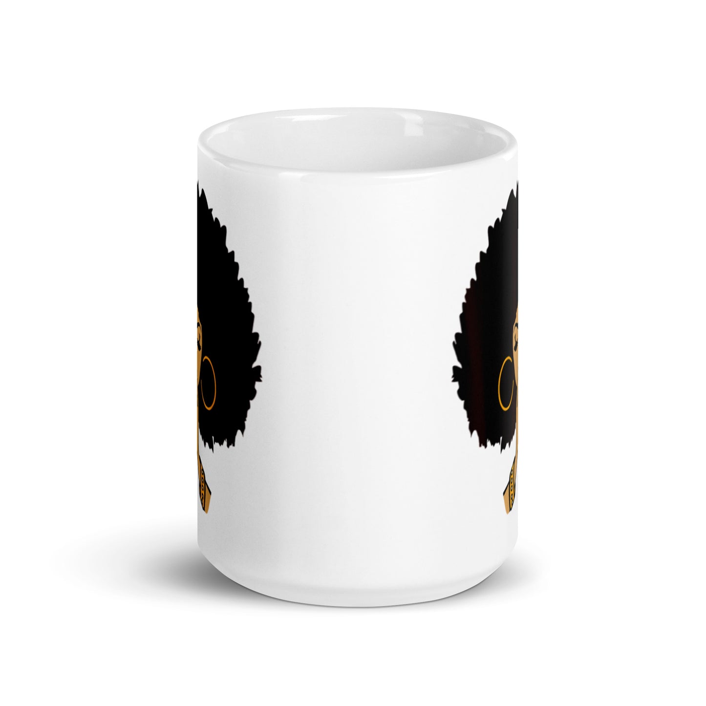 Pray White glossy mug