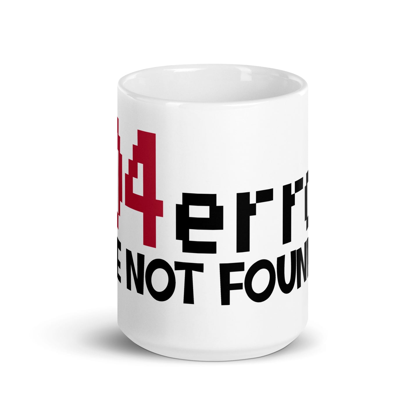 404 Error Love Not Found White glossy mug