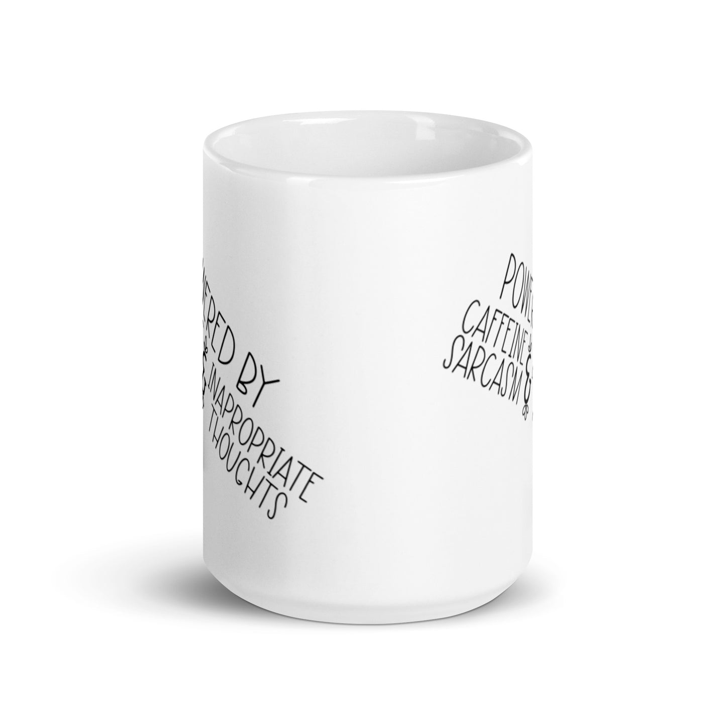 Powered By White glossy mug