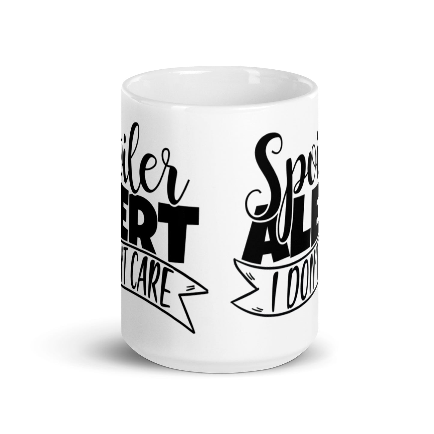 Spolier Alert White glossy mug