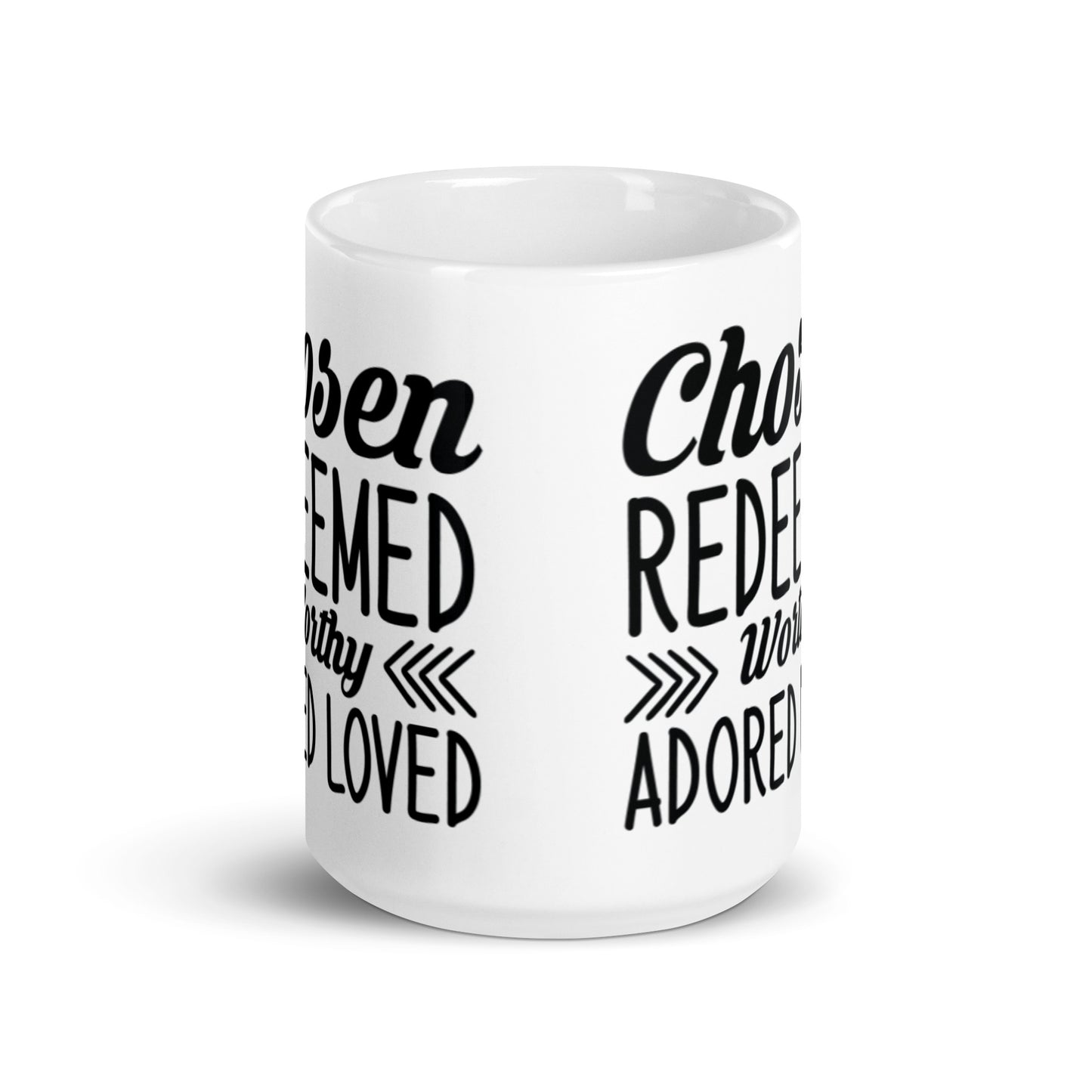 Chosen White glossy mug