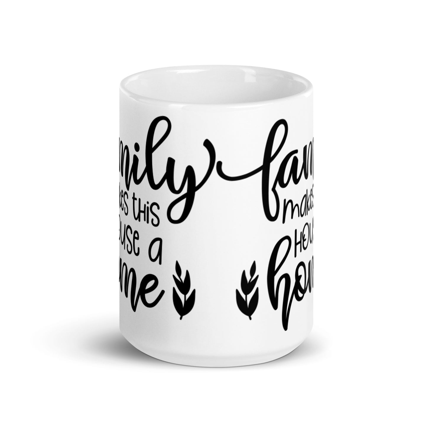 White glossy mug